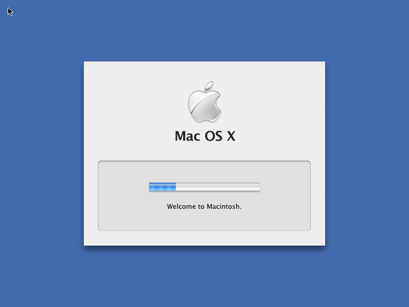 Mac OS X 10.3 Panther Loading Screen (2003)